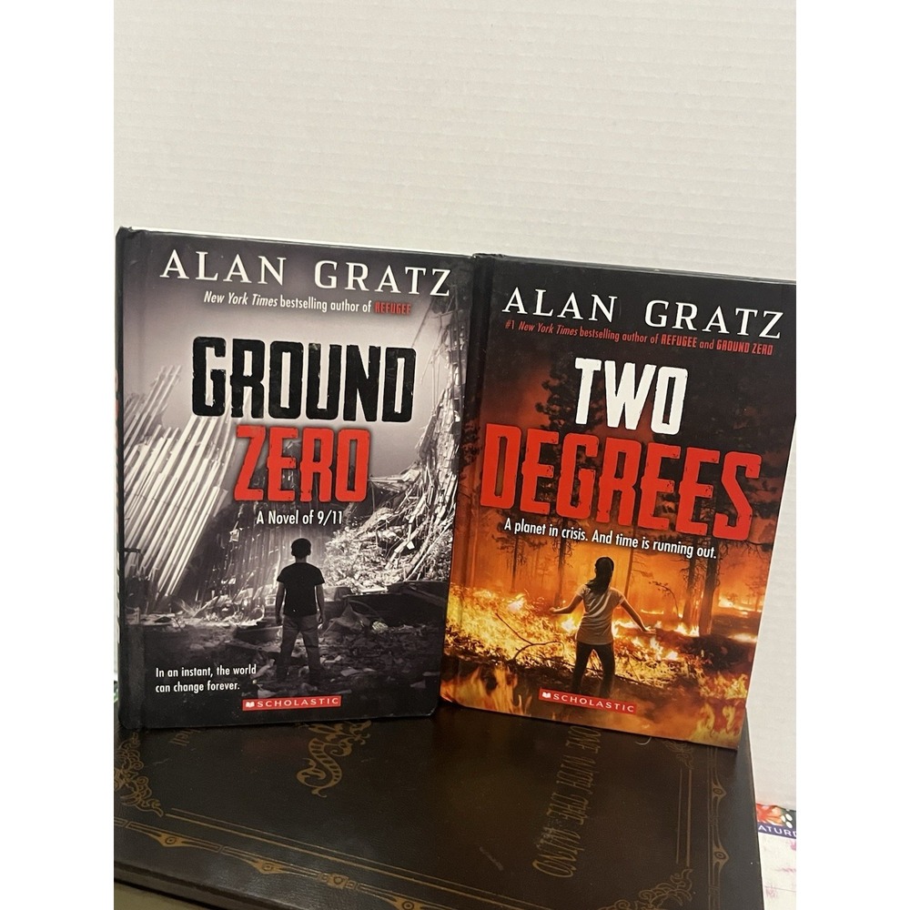 LOT Ground Zero And Two Degrees by Alan Gratz (Hardcover)‎ - BRAND NEW